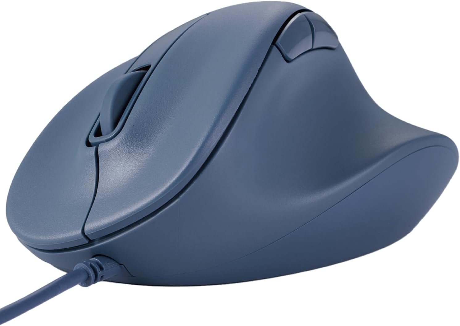 516ZX1fshL._AC_SL1500_.jpg Wired USB Ergonomic Shape Mouse, Silent Click, Right Hand, 2000DPI, 5 Buttons, Optocal Sensor, Compatible with PC, Mac, Laptop, EX-G, Lsize Blue - Image 1