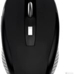 Wireless Mouse, 2.4Ghz Wireless Computer Mouse 1200,6 Buttons with  Receiver for Laptop,PC,Chromebook,Computer,Notebook,Office (Battery not Included, Black)