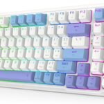 Mechanical Keyboard Wireless, Gaming Keyboard Wireless 3-Modes 94 Keys Mechanical Keyboard Hot-Swap Socket, RGB Creamy Gaming Keyboard Gasket Structure for PC/Tablet/Laptop/Xbox/PS4/PS5