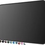 Essential Office & Gaming Mouse Pad, 30% Larger, 8.5” x 11” in, Black | Anti-Fray Stitched Edges, Premium Textured Surface, Non-Slip Rubber Base, Water and Stain Resistant Protection