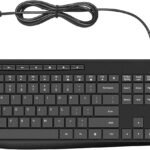 Quiet USB Multimedia Keyboard with Low Profile  Keys, Number Pad, Spill-Resistant - For Desktop and Laptop