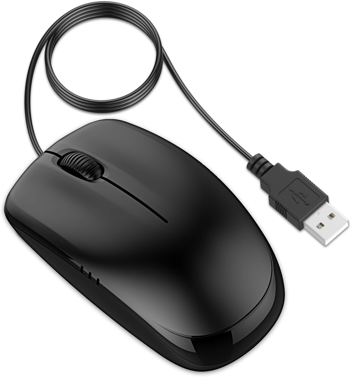 71HWd0a6r0L._AC_SL1500_.jpg 3-Button Wired USB Optical Mouse Mice (Black) - 0776 - Image 1