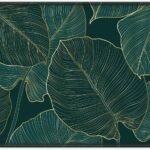 Mouse Pad with Stitched Edge Premium Textured Smooth Precise Operation Waterproof Washable Non-Slip Rubber Base Desktop Protection Mat, 10.2×8.3×0.12 inches, Palm Texture