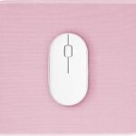 Pink Mouse Pad, Nice and Cute Mouse Pad, Splash-Proof Textured 10.2 x 8.2Inch, Stitched Edge Non-Slip Waterproof Rubber