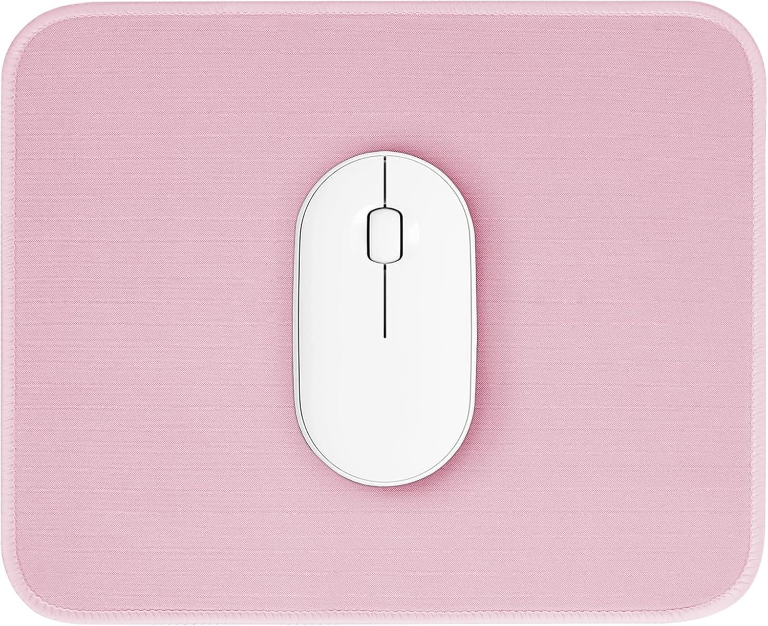 81wIvb1wxBL._AC_SL1500_.jpg Pink Mouse Pad, Nice and Cute Mouse Pad, Splash-Proof Textured 10.2 x 8.2Inch, Stitched Edge Non-Slip Waterproof Rubber - Image 1